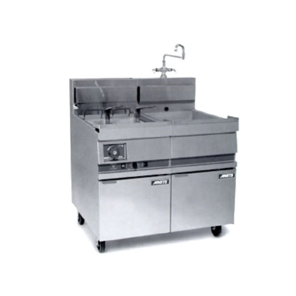 ANETS RSF-18 Pasta Rinse Tank 18 Inch Stainless Steel with Hot and Cold Faucet