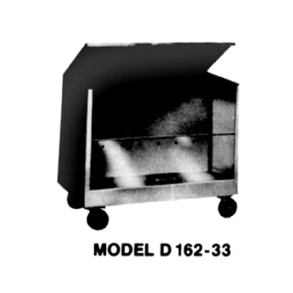 Dinex DXPDH16233 33 Inch Heated Dish Storage Cart Extra Low Enclosed Stainless Steel