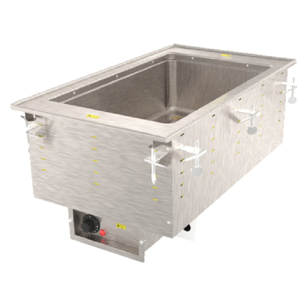 Vollrath 3646610HD 15 Inch Electric Hot Food Well Unit with Drain
