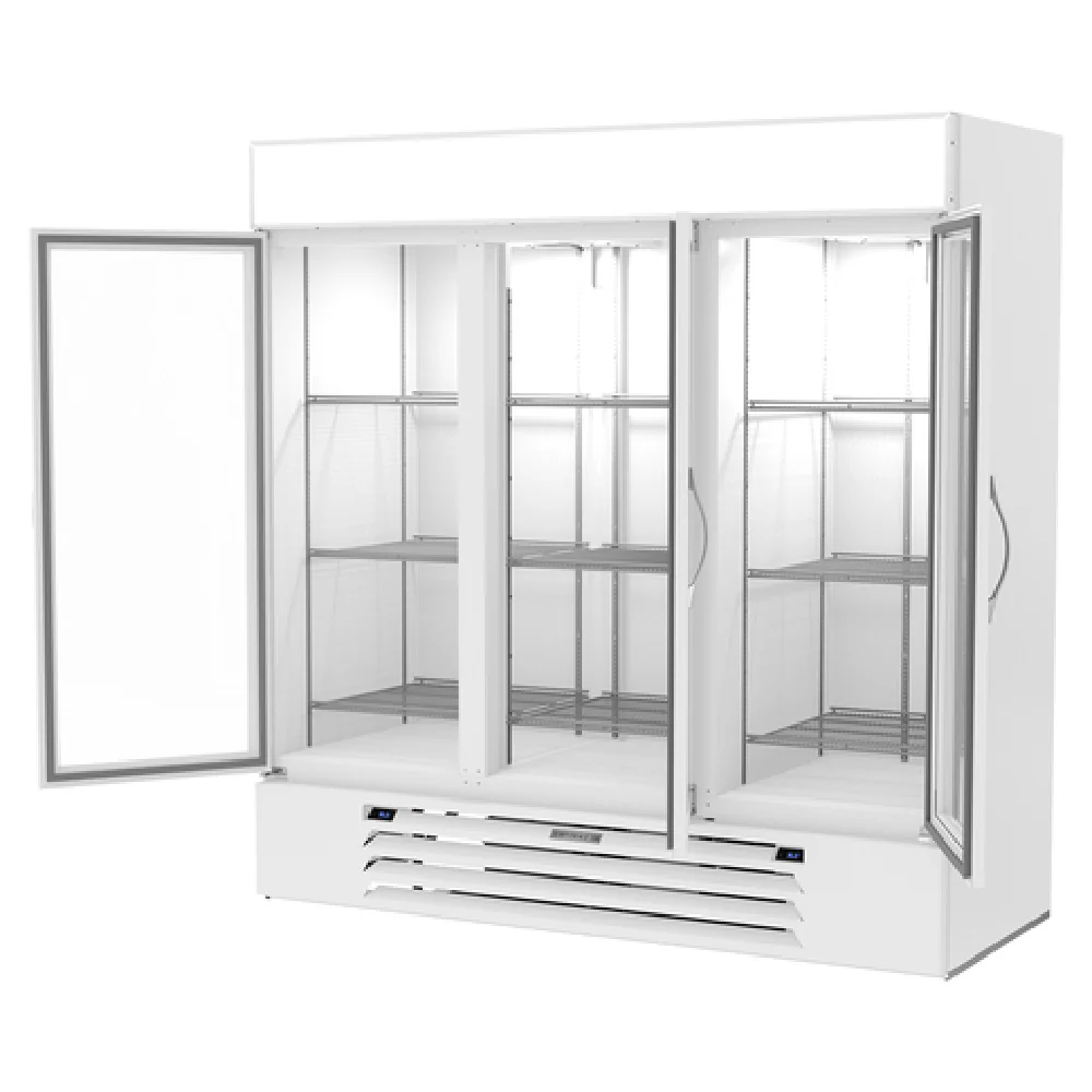 Beverage Air MMRR72HC-1-C-WW-WINE 75 Inch MarketMax Dual Temp Wine Merchandiser Refrigerator 3 Section 45.85 to 19.62 cu ft White Exterior Beverage Air MMRR72HC-1-C-WW-WINE 75 Inch MarketMax Dual Temp Wine Merchandiser Refrigerator 3 Section 45.85 to 19.62 cu ft White Exterior