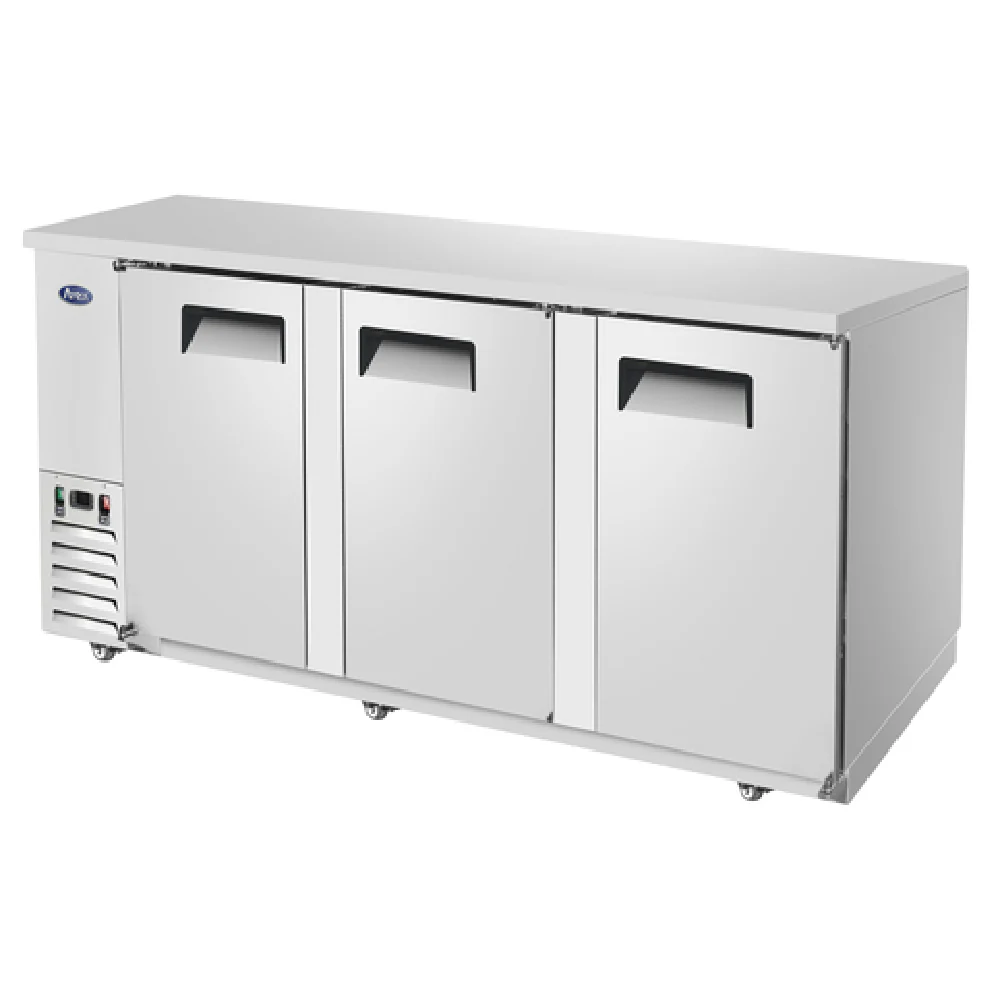 Atosa MBB90GR 89 Inch Back Bar Cooler 30.1 cu ft Three-section Stainless Steel Atosa MBB90GR 89 Inch Back Bar Cooler 30.1 cu ft Three-section Stainless Steel