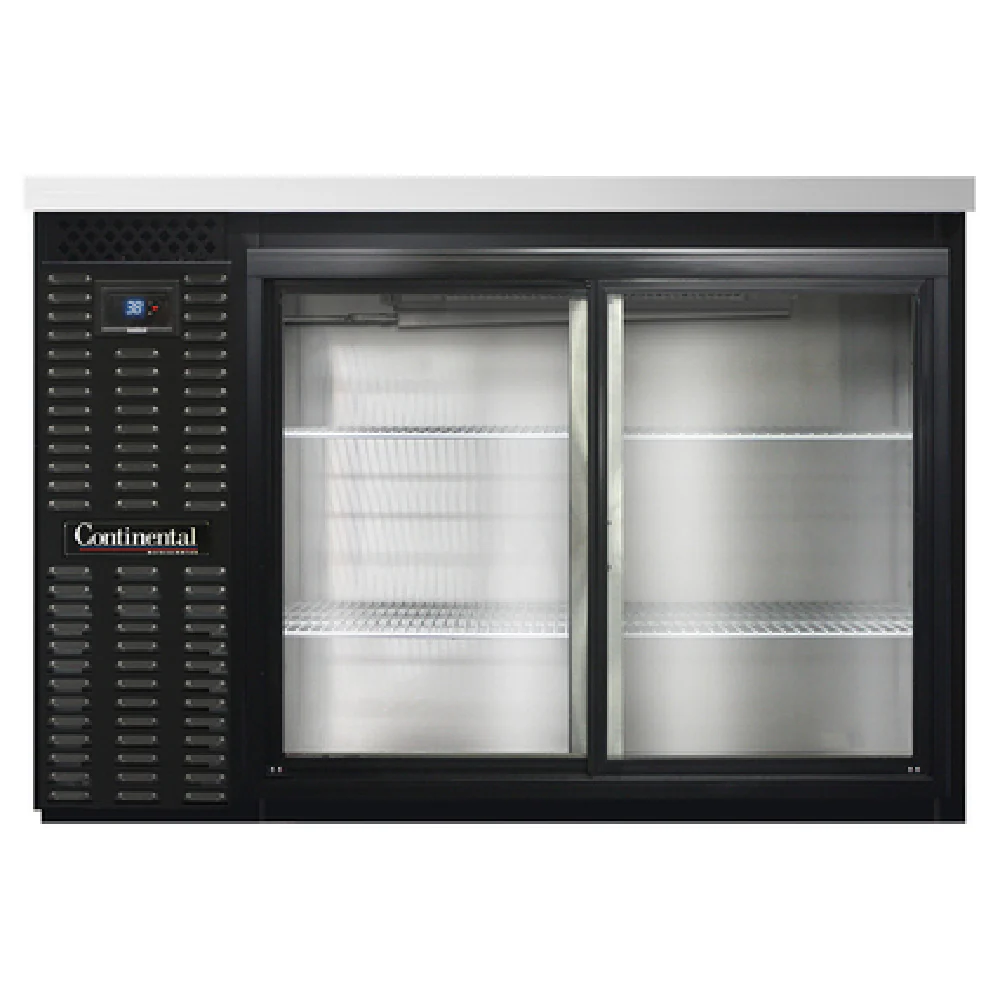 Continental Refrigerator BB50SNSGD 50 Inch Refrigerated Back Bar Cooler 13.0 cu foot Stainless Steel Black Enamel Continental Refrigerator BB50SNSGD 50 Inch Refrigerated Back Bar Cooler 13.0 cu foot Stainless Steel Black Enamel