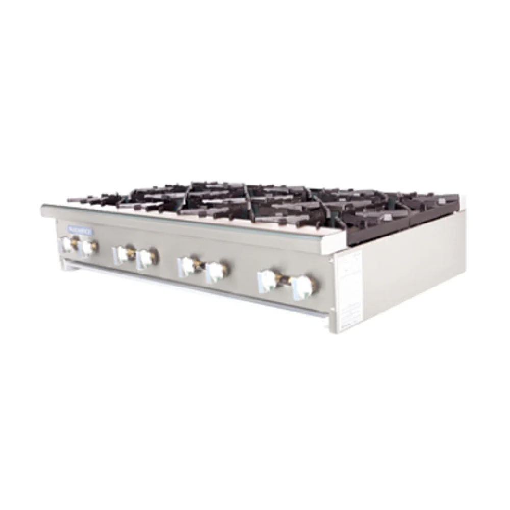 Turbo Air TAHP-48-8_LP 48 Inch Gas Hotplate with 8 Burners 256000 BTU
