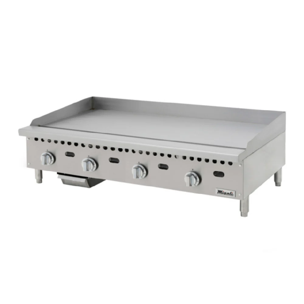 Migali Industries C-G48T 48 Inch Griddle Gas Countertop 4 Burner 100000 BTU Migali Industries C-G48T 48 Inch Griddle Gas Countertop 4 Burner 100000 BTU