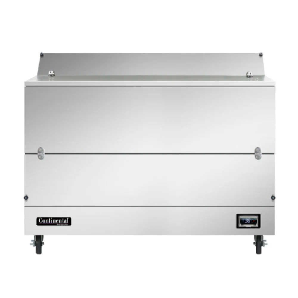 Continental Refrigerator MC5NSSD 58 Inch Milk Cooler Dual Access Stainless Steel and Forced Air Cooling Continental Refrigerator MC5NSSD 58 Inch Milk Cooler Dual Access Stainless Steel and Forced Air Cooling