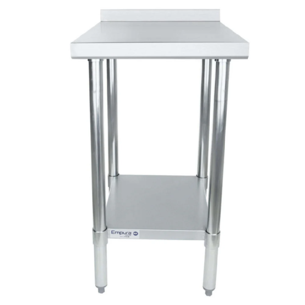 Empura FT1824E 18 Inch Filler Table 18 Gauge 430 Stainless Steel with Backsplash Empura FT1824E 18 Inch Filler Table 18 Gauge 430 Stainless Steel with Backsplash