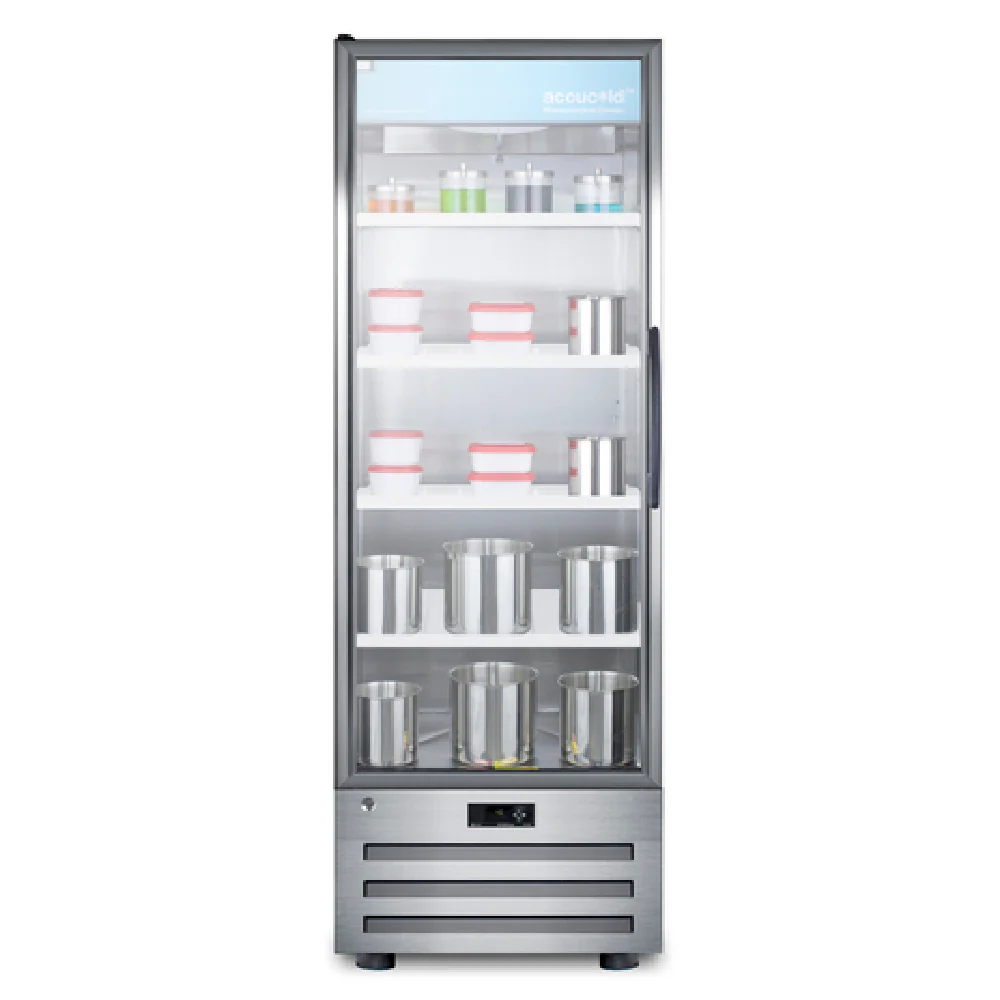 Summit ACR1415LH 24 Inch 14 cu. ft. Accucold Pharmaceutical All-Refrigerator Stainless Steel with Locking Glass Door Summit ACR1415LH 24 Inch 14 cu. ft. Accucold Pharmaceutical All-Refrigerator Stainless Steel with Locking Glass Door