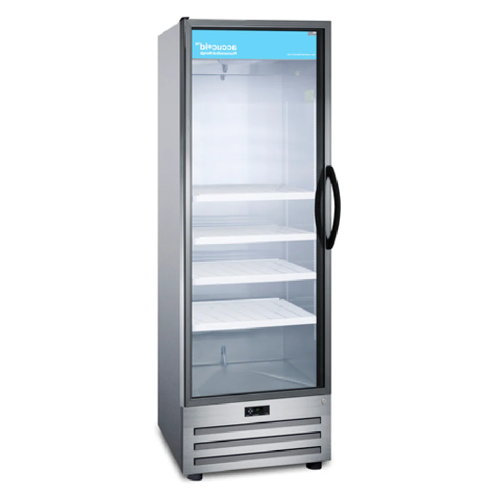 Summit ACR1415LH 24 Inch 14 cu. ft. Accucold Pharmaceutical All-Refrigerator Stainless Steel with Locking Glass Door Summit ACR1415LH 24 Inch 14 cu. ft. Accucold Pharmaceutical All-Refrigerator Stainless Steel with Locking Glass Door