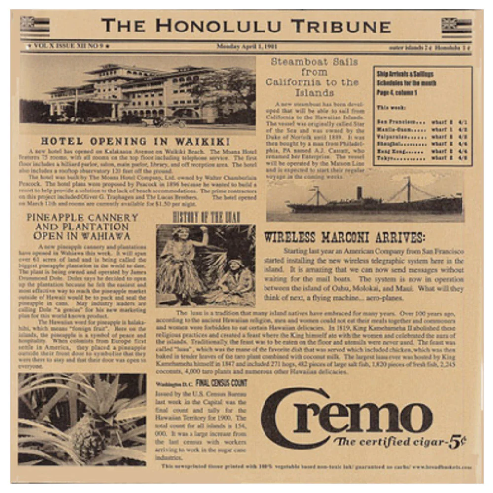 GET Enterprises 4-TH1700 12 Inch Paper Hawaii Newsprint Liner 1000 Sheets