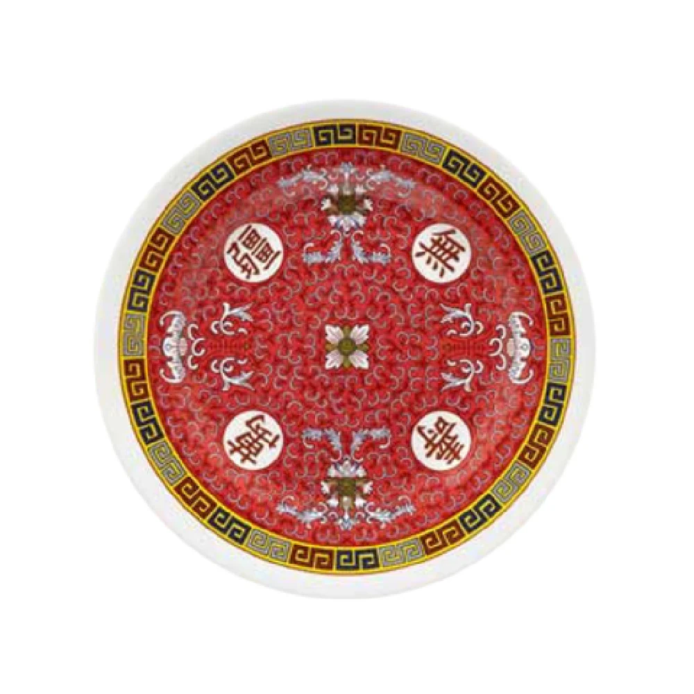 GET Enterprises M-5050-L 8 Inch Diameter Break-resistant Melamine Lunch Plate