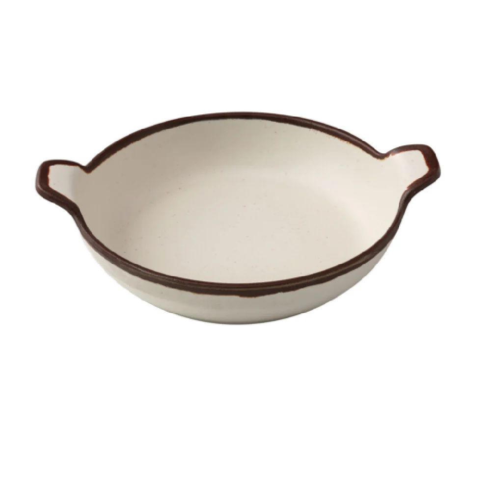Yanco NA-509 7-1/2 Inch Oval Bowl with Handle 24 Oz Melamine White Yanco NA-509 7-1/2 Inch Oval Bowl with Handle 24 Oz Melamine White