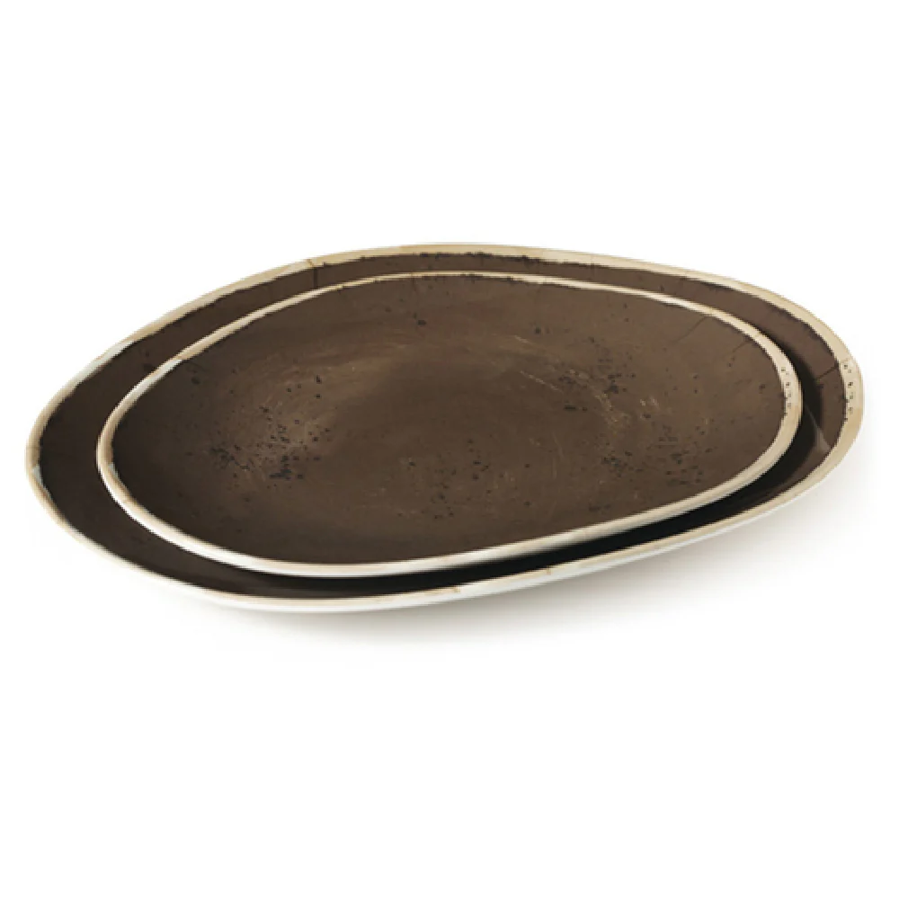 GET Enterprises OP-1813-PCF 13 Inch Oval Melamine Platter Break Resistant GET Enterprises OP-1813-PCF 13 Inch Oval Melamine Platter Break Resistant