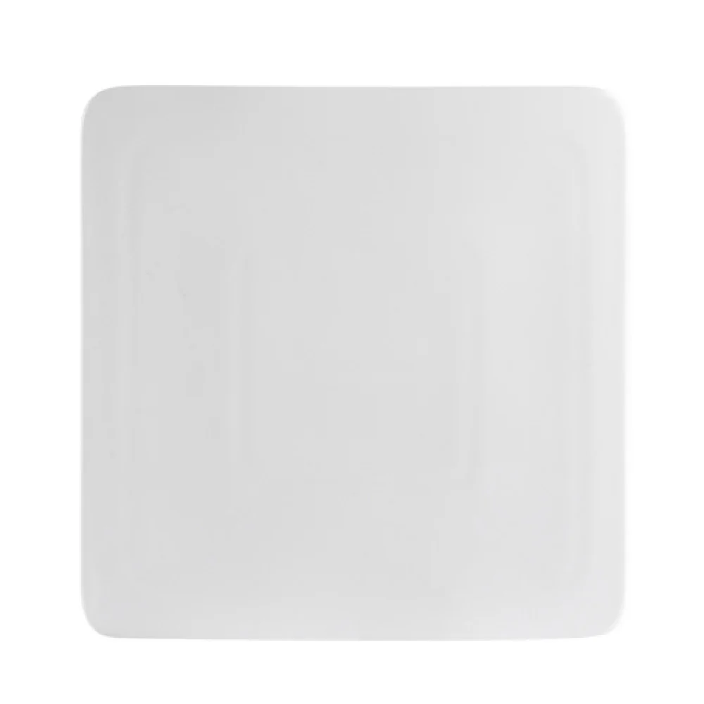 CAC China SF-SQ9 9 Inch Square Plate Porcelain Bone White Dishware