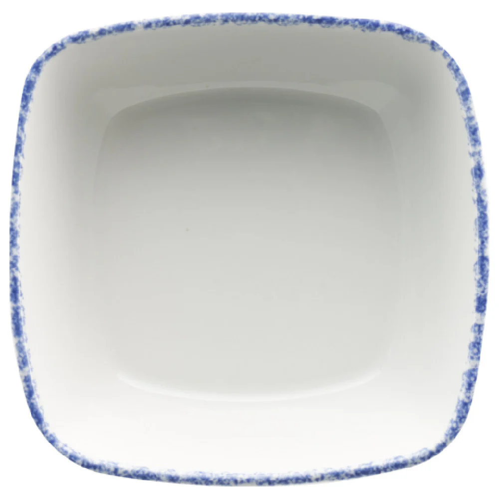 International Tableware PR-32-CB 5-3/4 Inch 18 Oz Bowl Porcelain European White with Blue