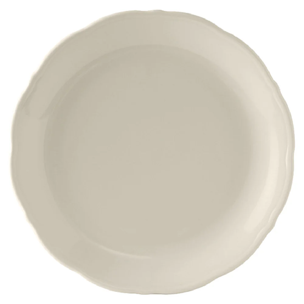 Tuxton SEA-100 10 Inch Round Scalloped Edge Plate Ceramic Lead-Free