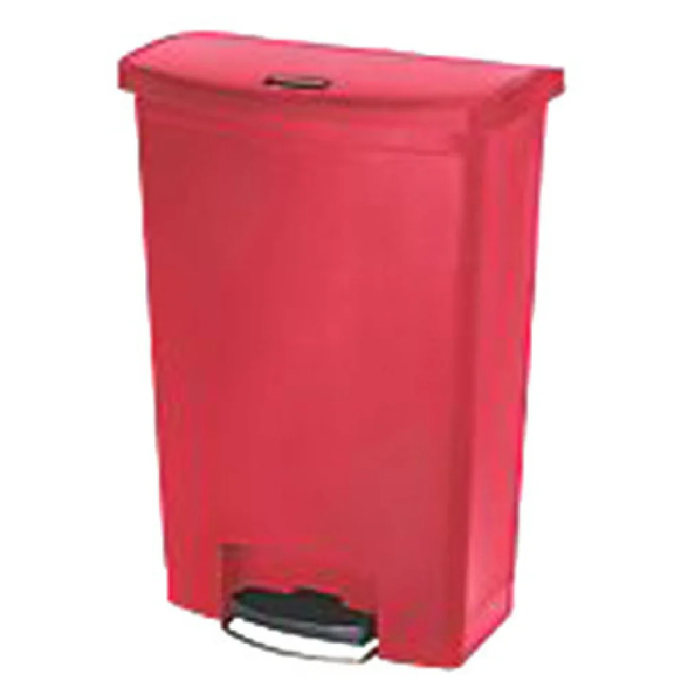 Rubbermaid Commercial Products 1883570 22 Inch Red Slim Jim Utility Container with Hinged Lid Rubbermaid Commercial Products 1883570 22 Inch Red Slim Jim Utility Container with Hinged Lid