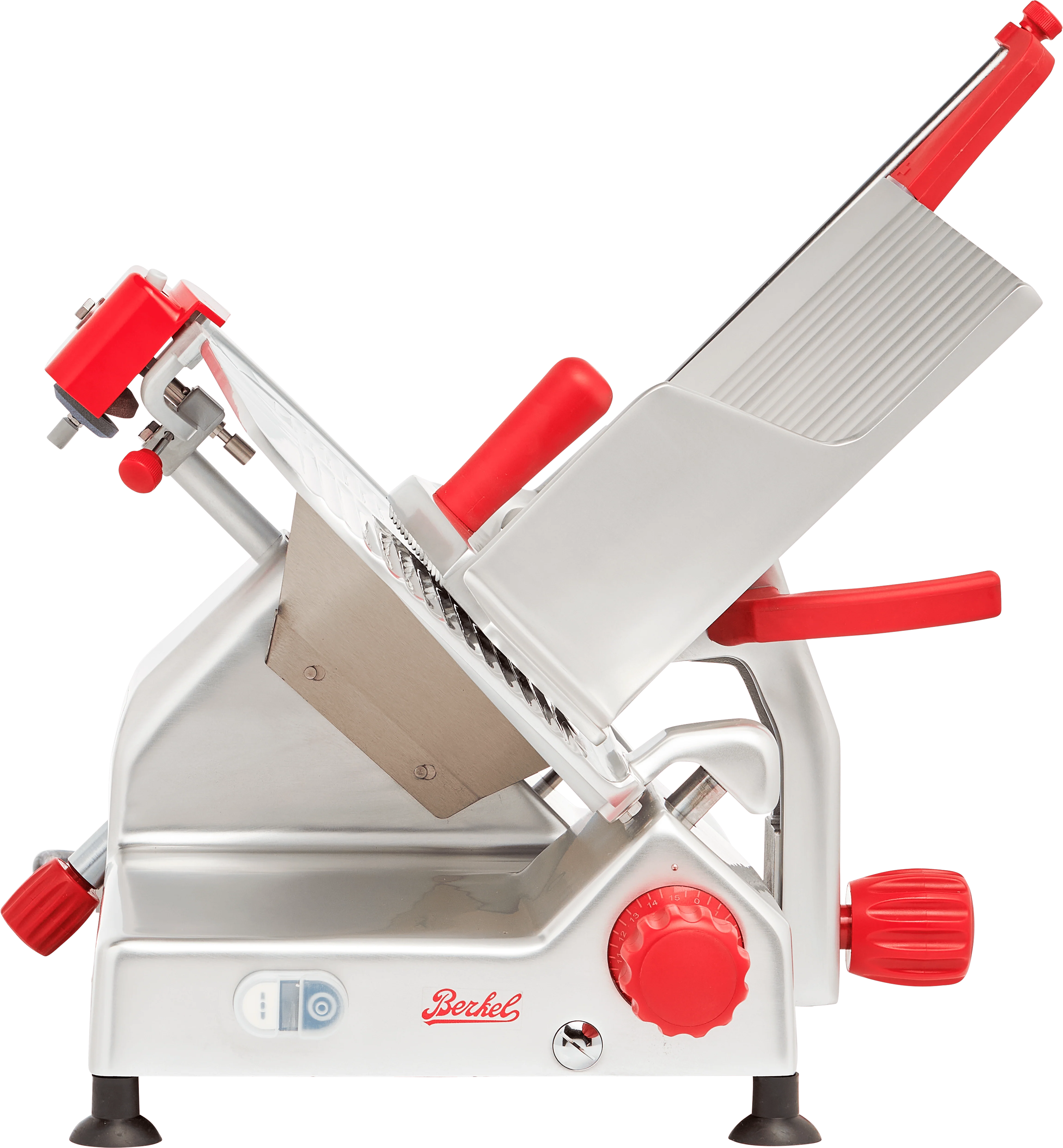Berkel B14-SLC 21 Inch Manual Angled Gravity Feed Food Slicer Stainless Steel with Built-in Sharpener Berkel B14-SLC 21 Inch Manual Angled Gravity Feed Food Slicer Stainless Steel with Built-in Sharpener