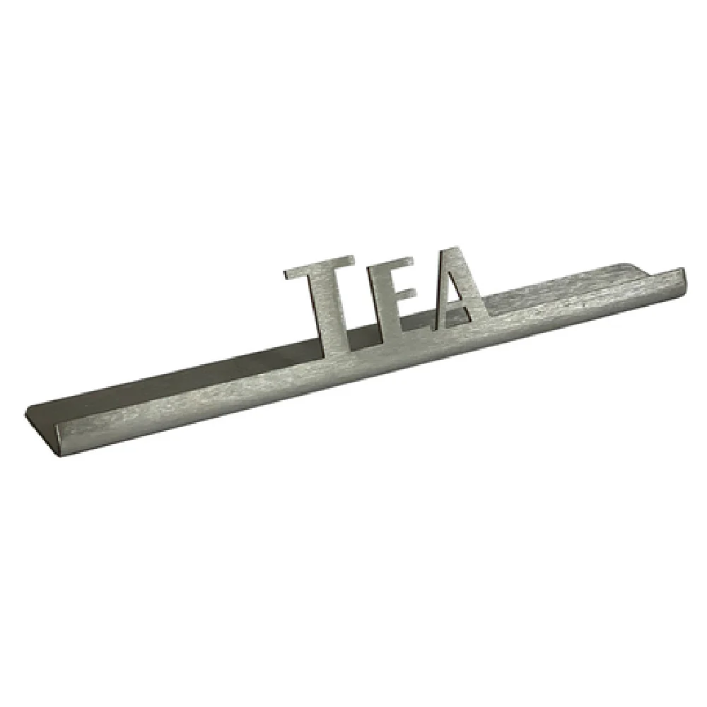 Service Ideas 1C-BF-TEA-SIGN 6-1/2 Inch Beverage ID Sign Metal Laser-Cut with Tea Service Ideas 1C-BF-TEA-SIGN 6-1/2 Inch Beverage ID Sign Metal Laser-Cut with Tea