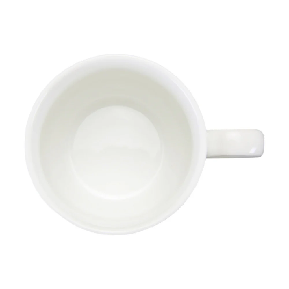 International Tableware WA-23 9 Oz Round Stacking Cup Porcelain Bright White