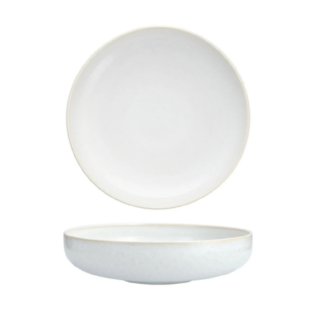 Fortessa D751.326.0000 26cm 79 Oz White Vitrified Porcelain Nivo Moon Bowl