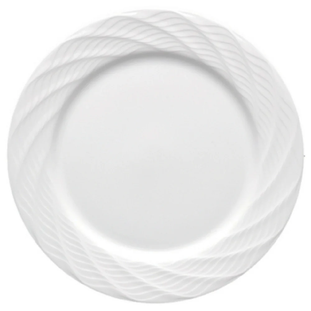 Fortessa HBW-OCEANA-283 10 Inch Oceana Dinner Plate Bone China White