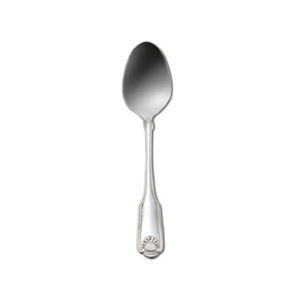 1880 Hospitality 1046SPLF 6-3/4 Inch Dessert Spoon Silver-plated with Shell Motif