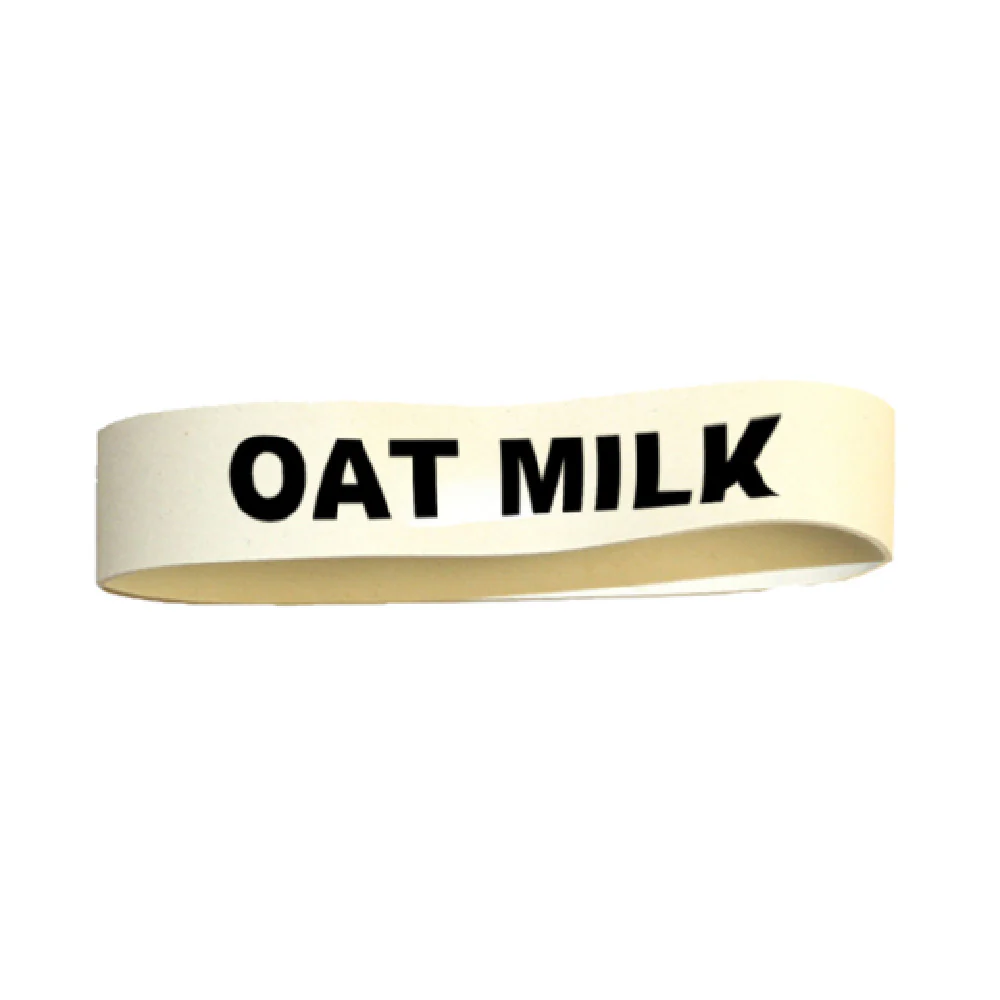 Service Ideas FBOATMILK 4 Inch OAT Milk Flavorband Label White Rubber 6 Packs Service Ideas FBOATMILK 4 Inch OAT Milk Flavorband Label White Rubber 6 Packs