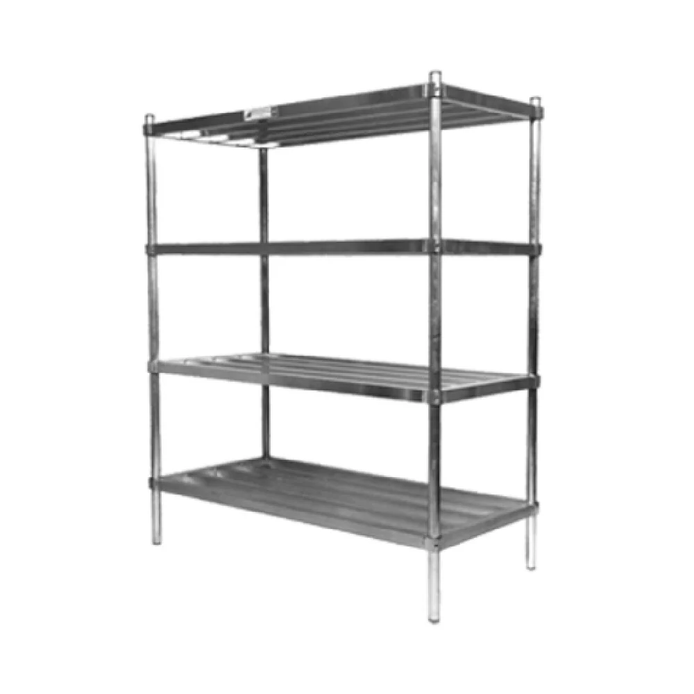 Alexander Industries SUKD4-2-24 48 Inch Cooler and Freezer Shelving Unit Aluminum Heavy Duty Alexander Industries SUKD4-2-24 48 Inch Cooler and Freezer Shelving Unit Aluminum Heavy Duty