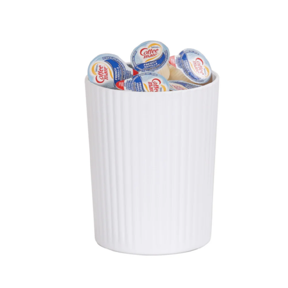Cal Mil 24020-5-15 4.75 Inch Ribbed Salad Crock Dishwasher Safe Melamine White Cal Mil 24020-5-15 4.75 Inch Ribbed Salad Crock Dishwasher Safe Melamine White