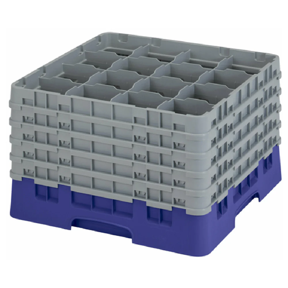 Cambro 16S1058186 19 Inch Dishwasher Rack Glass Compartments With Extenders Navy Blue Cambro 16S1058186 19 Inch Dishwasher Rack Glass Compartments With Extenders Navy Blue