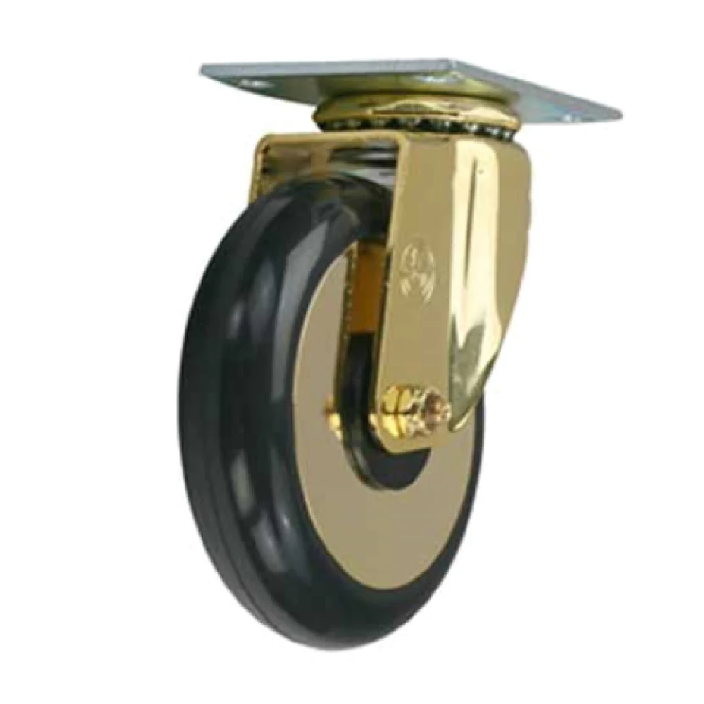 Forbes Industries 6040-S 4 Inch Diameter Black Wheel Swivel Caster