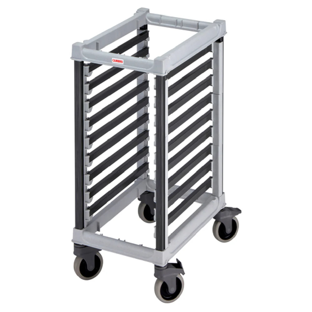 Cambro UGNPR11H9480 28-3/4 Inch Food Pan Trolley with 9 Slides Gray Plastic