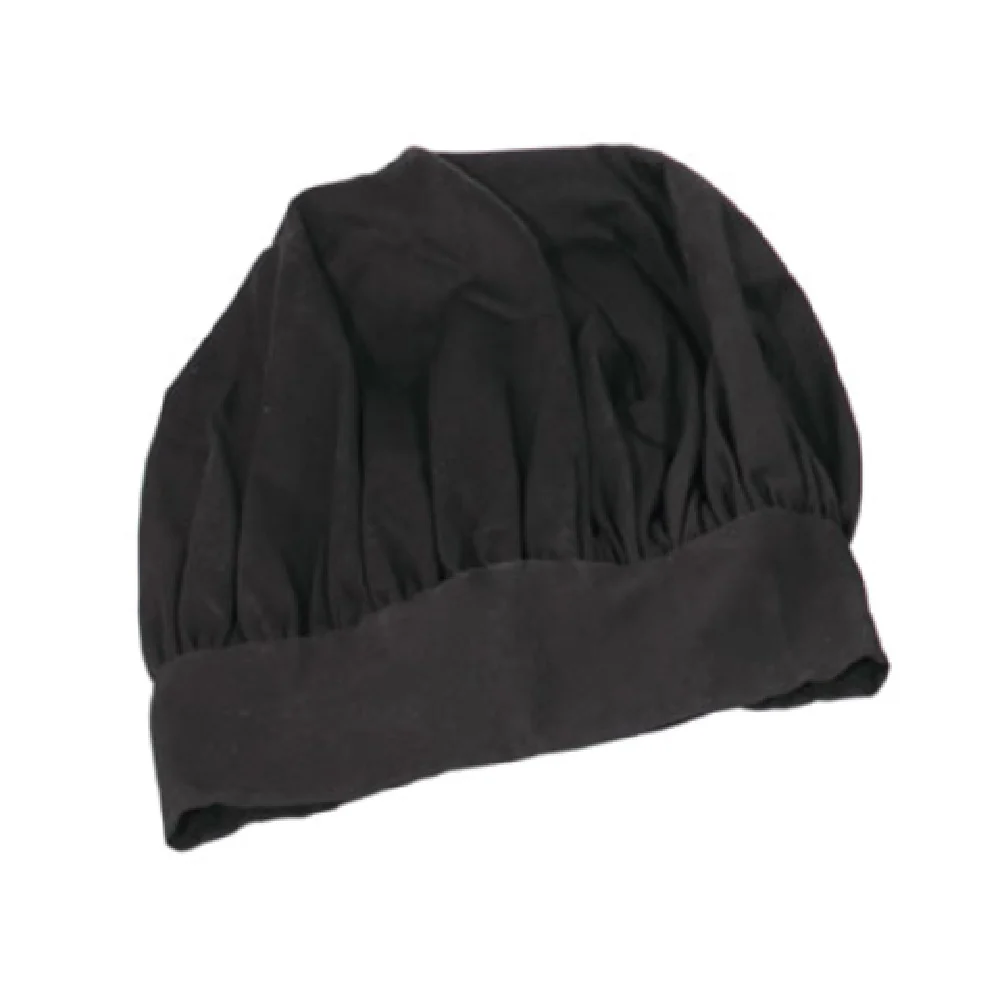 Crestware CHB 15 Inch Velcro headband Chef Hat Heavy cotton Black