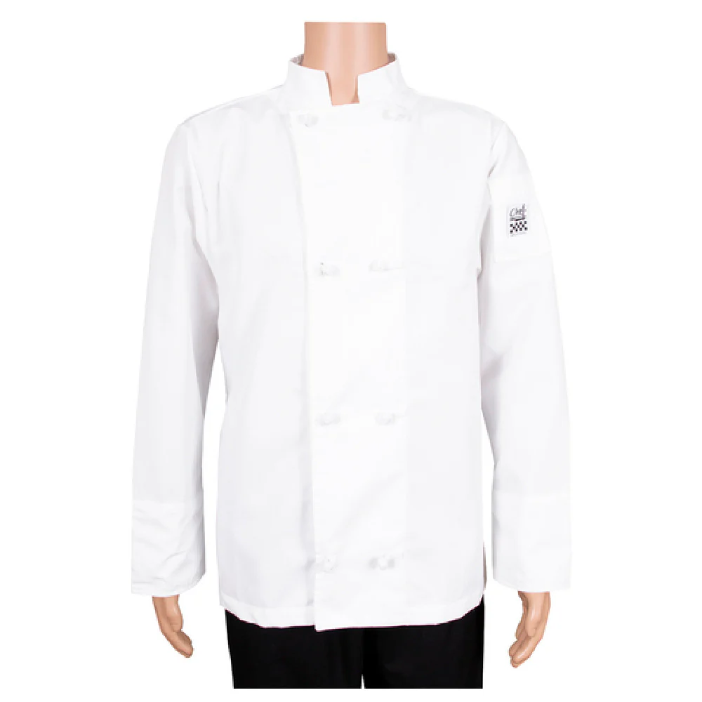 John Ritzenthaler Company J050-XS 15 Inch X-small Chef's Jacket White Poly/cotton Double Breasted