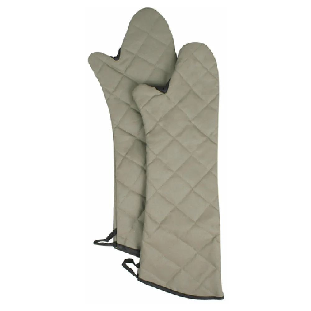 John Ritzenthaler Company 2PX24ELBETF-2 24 Inch Pyrotex Oven Mitt Beige with Black Trim