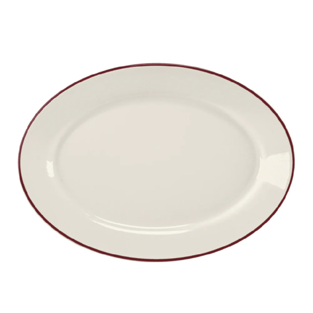 Steelite HL15763931 Rolled Edge Oval Platter 13.375