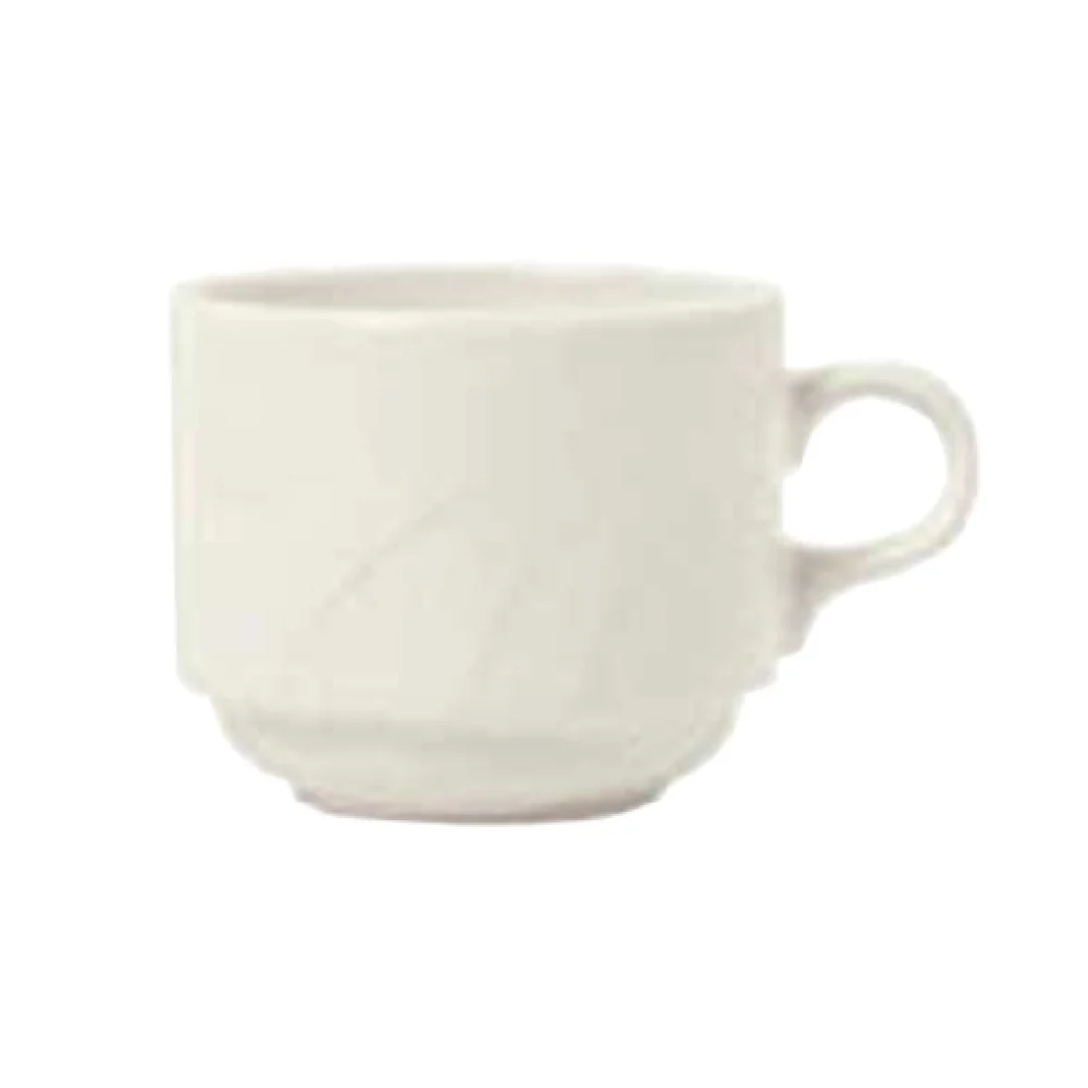 Libbey 950038123 8-1/2 Oz Cup Cascade Pattern Stackable Flint China