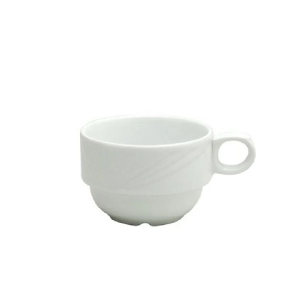 1880 Hospitality R4510000520 7-1/2 Oz Cup Handled Round Porcelain White