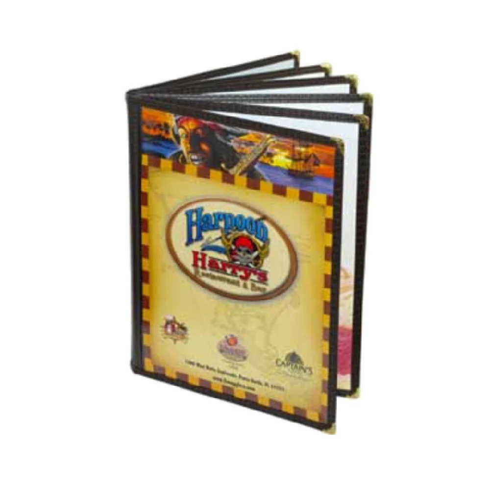 Menu Solutions SE370A 5-1/2 Inch x 8-1/2 Inch Menu Cover Flexible Vinyl Bundles of 25
