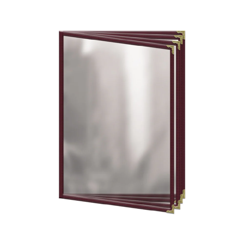 Risch TEDD 8.5X11-LEATHERETTE 8-1/2 Inch Deluxe Sewn Menu Cover Vinyl Clear or Matte Finish Risch TEDD 8.5X11-LEATHERETTE 8-1/2 Inch Deluxe Sewn Menu Cover Vinyl Clear or Matte Finish