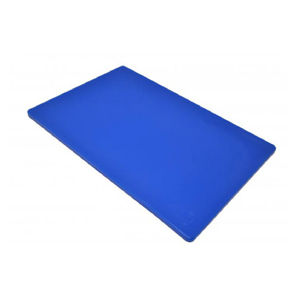 Omcan 41197 12 Inch Rigid Cutting Board Dishwasher Safe Plastic Blue
