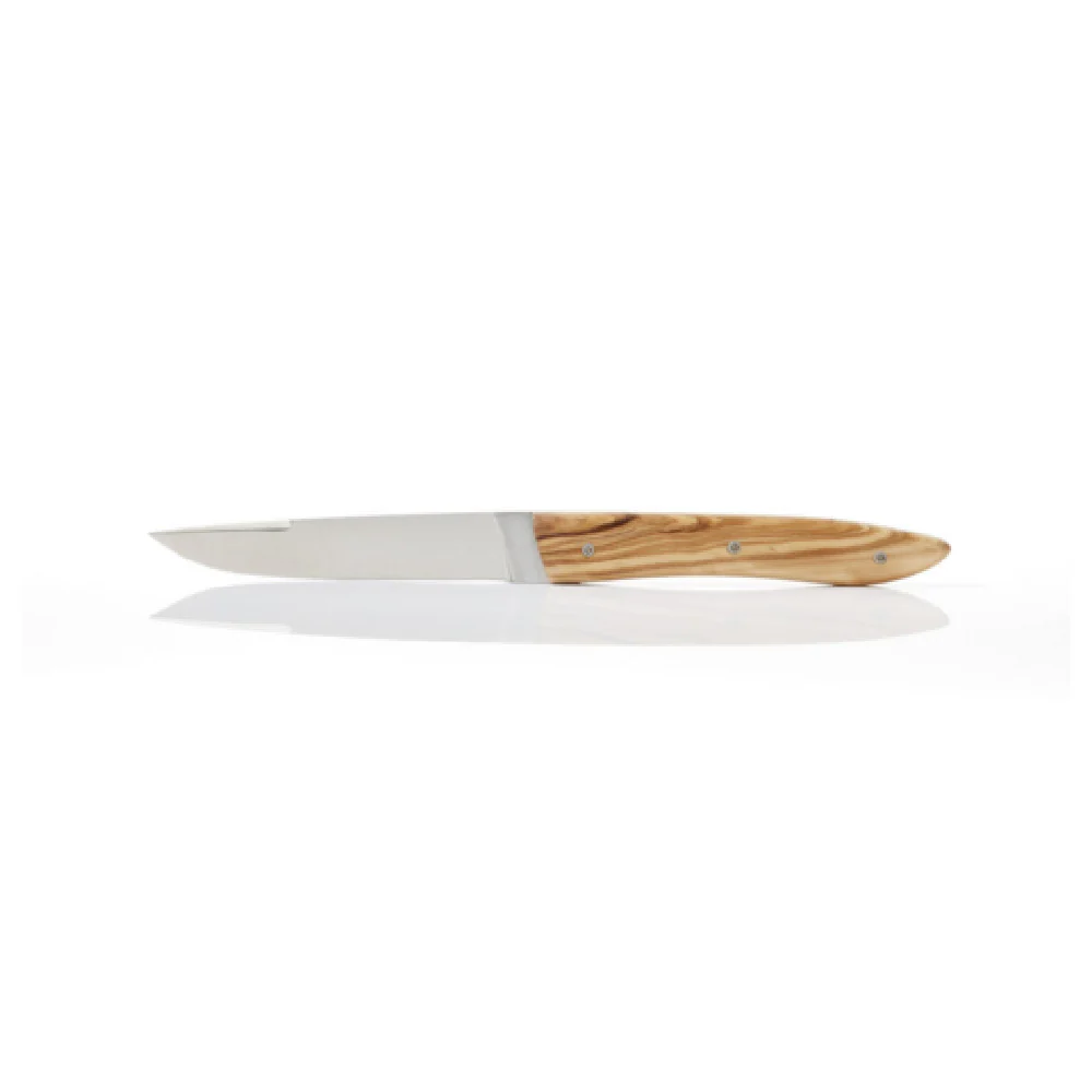 Revol 203456 22cm Non Serrated Knife Not Electric Olive Wood White Handle Revol 203456 22cm Non Serrated Knife Not Electric Olive Wood White Handle