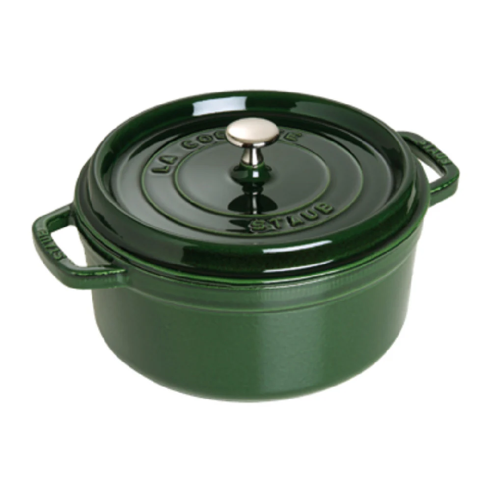 Zwilling 1102685 5.5 Qt Cast Iron Dutch Oven Round with Cover Green Enameled