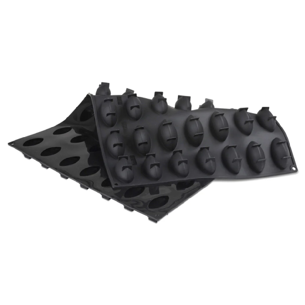 JB Prince M619 C 23-1/2 Inch Pavoni Pavoflex Mold Non-stick Black Silicone