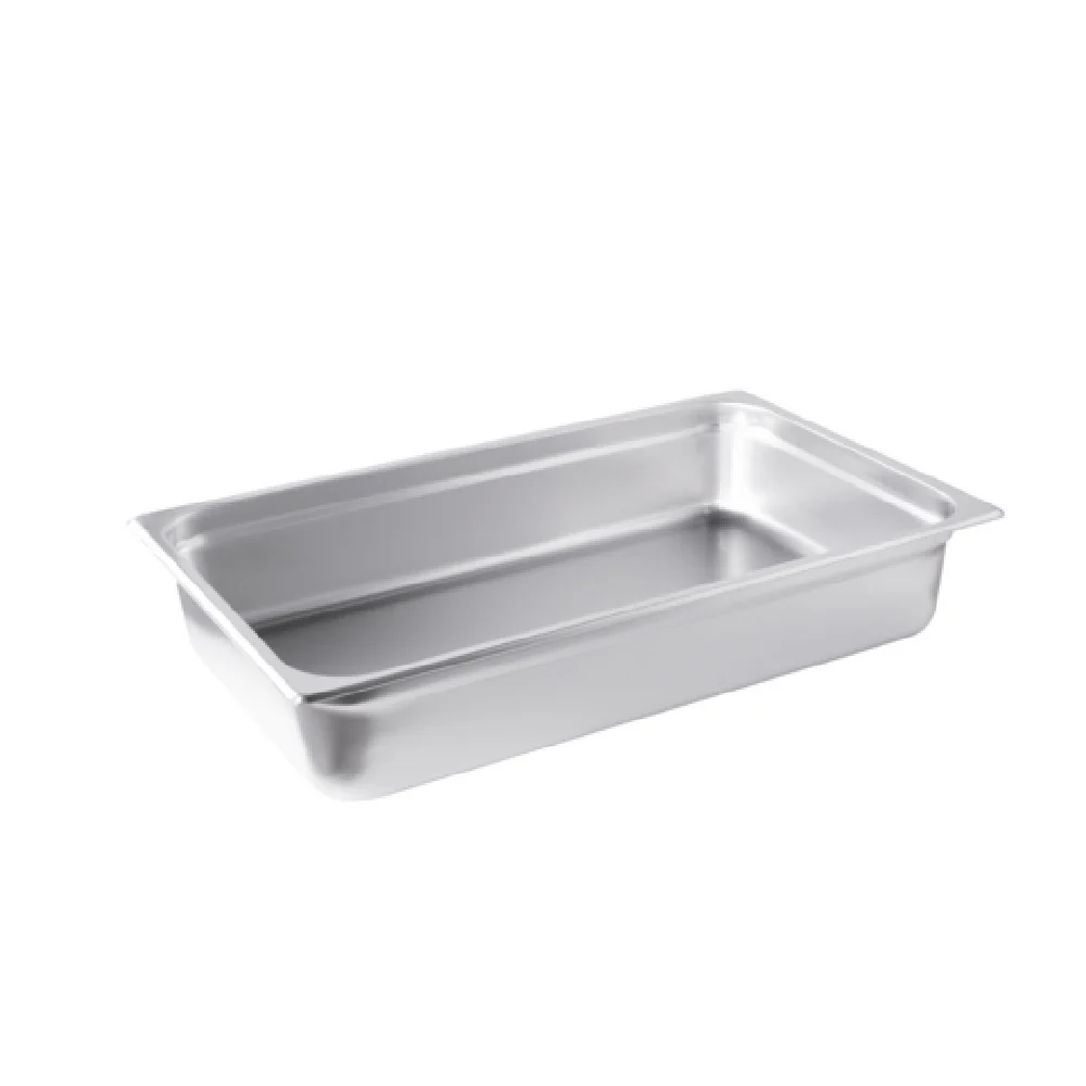 CAC China STPF-23-4 1/1-size Steam Pan Anti-jam Stacking Lug Stainless Steel 12 Packs CAC China STPF-23-4 1/1-size Steam Pan Anti-jam Stacking Lug Stainless Steel 12 Packs