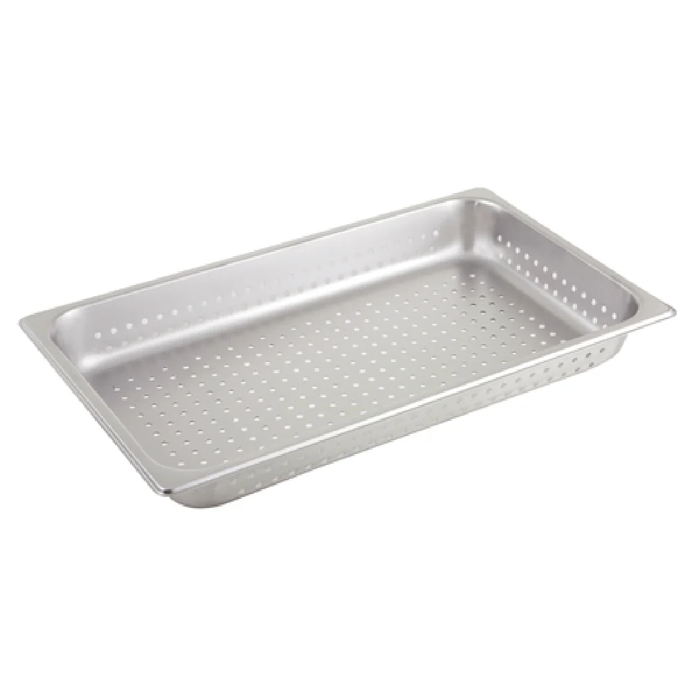 Winco SPJH-102PF 20 Inch Perforated Steam Table Pan Stainless Steel with Durability