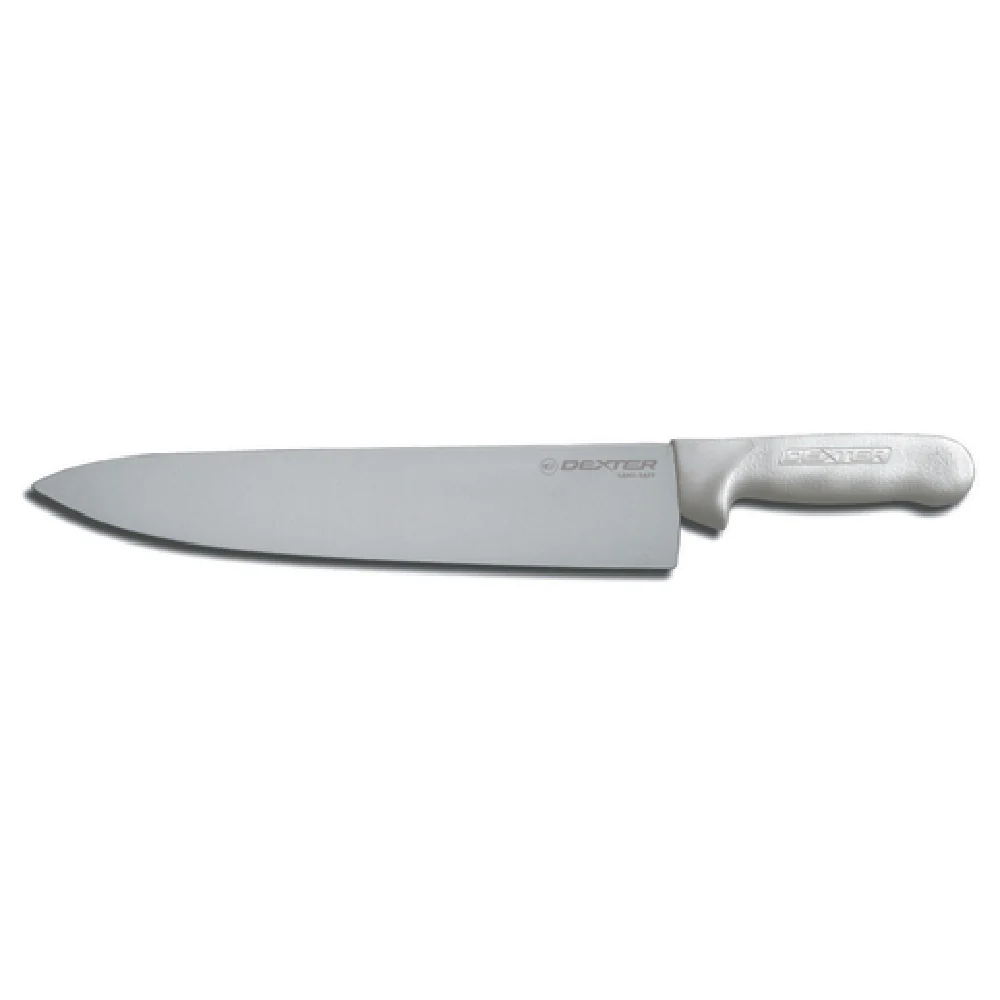 Dexter Russell S145-12PCP 12 Inch Blade Knife High Carbon Stain Free Polypropylene White Handle Knife