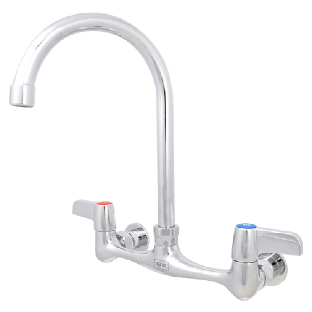BK Resources BKF-8W-5G-G 3 to 5 Inch Gooseneck Faucet Lead Free Polished Chrome BK Resources BKF-8W-5G-G 3 to 5 Inch Gooseneck Faucet Lead Free Polished Chrome