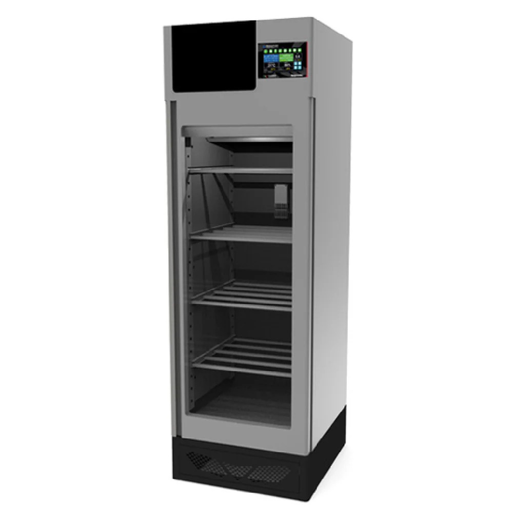 Omcan 41474 28-3/4 Inch Width Meat Curing Cabinet Electric Stainless Steel - 30 preset recipes