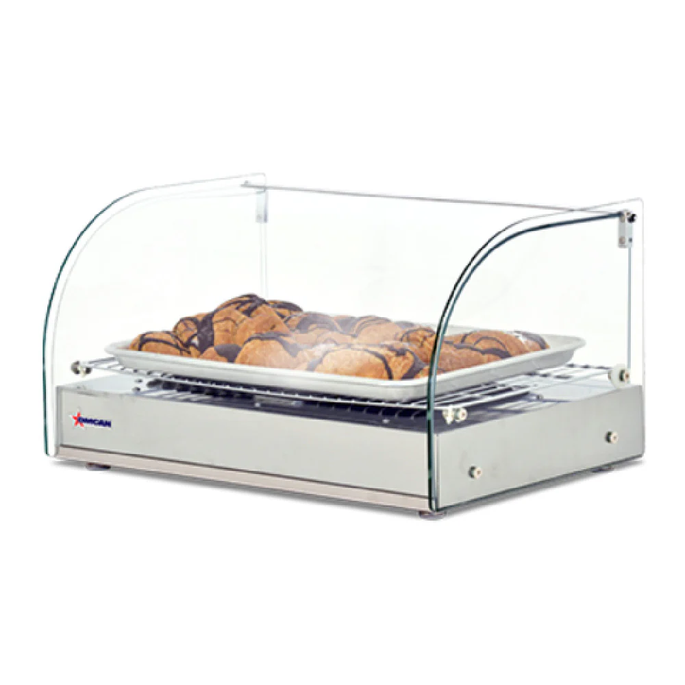 Omcan 41868 22 Inch Electric Food Warmer Display Case Stainless Steel with Shelf Omcan 41868 22 Inch Electric Food Warmer Display Case Stainless Steel with Shelf